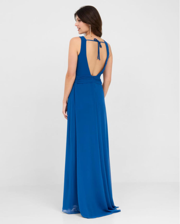 Vestido Nereida largo Azul royal