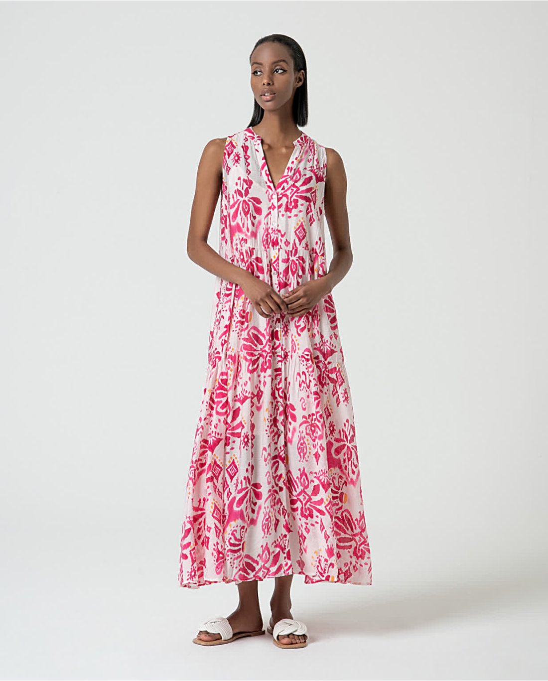 Vestido oversize estampado