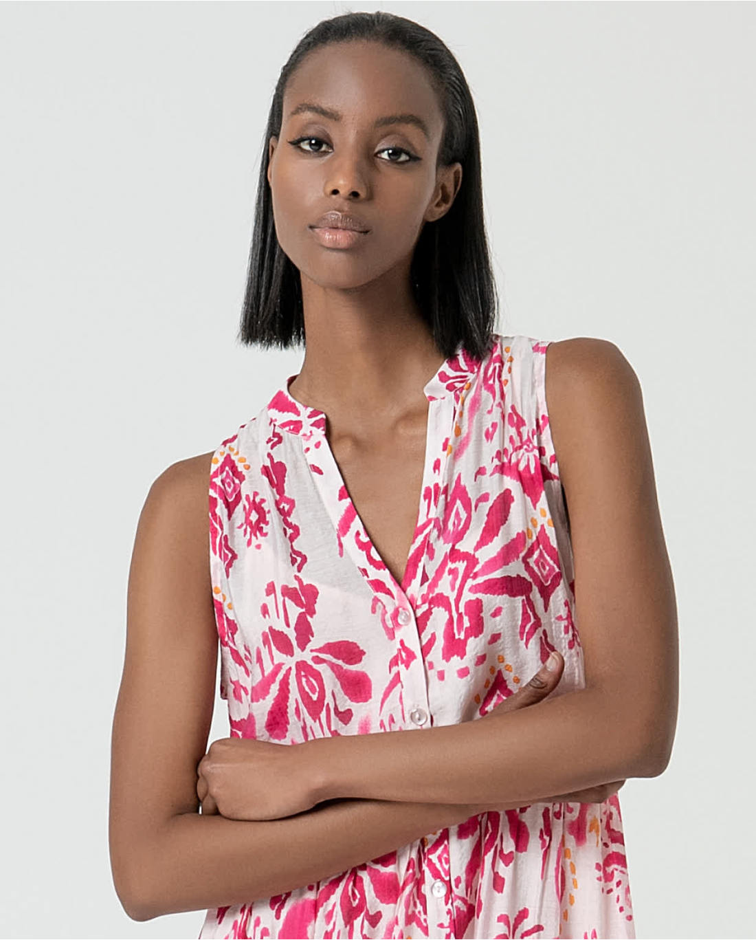Vestido oversize estampado