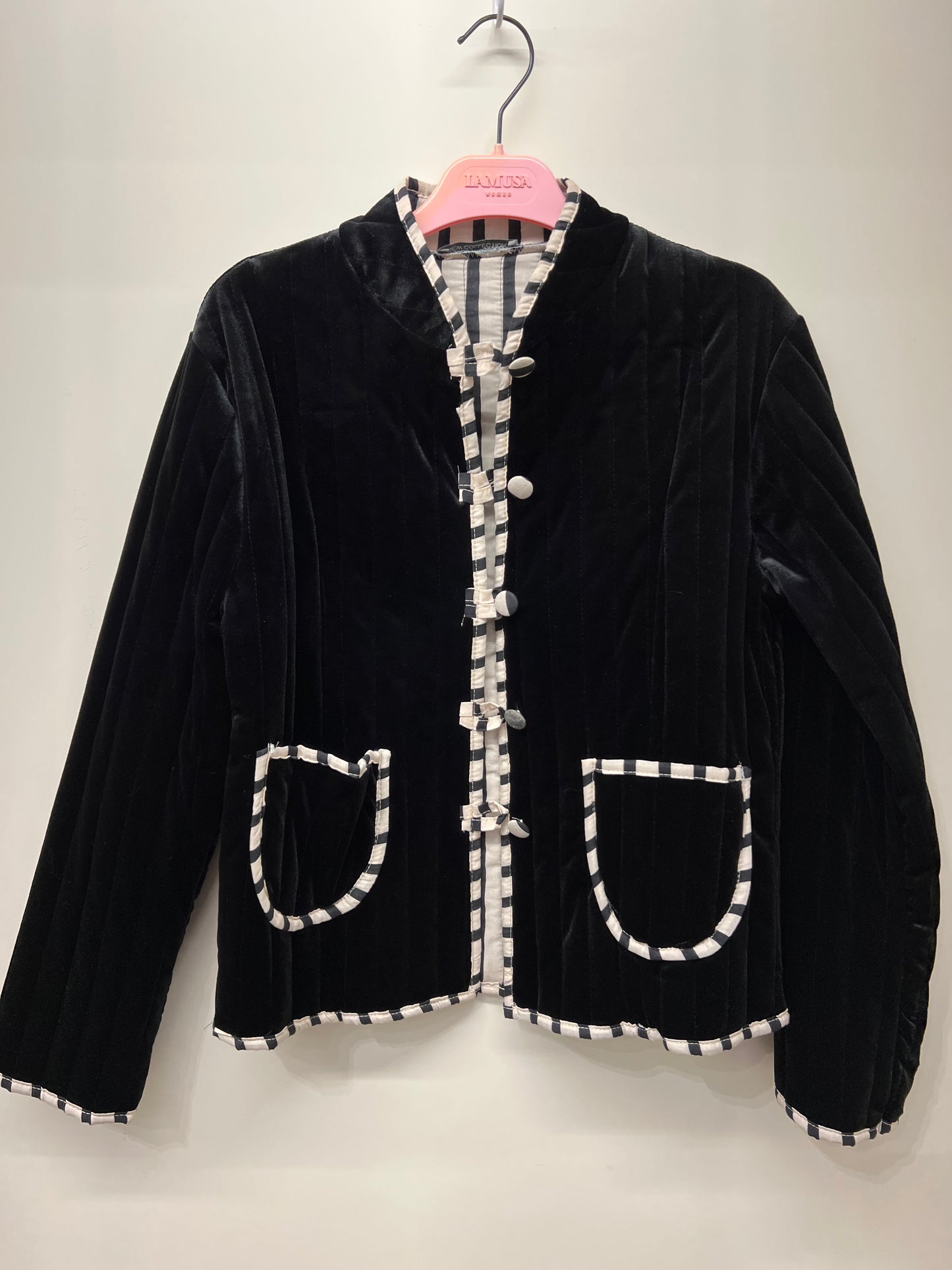 Chaqueta de terciopelo acolchada