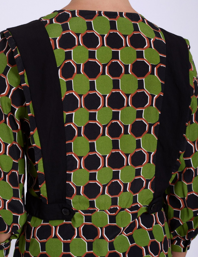 Blusa estampado geométrico