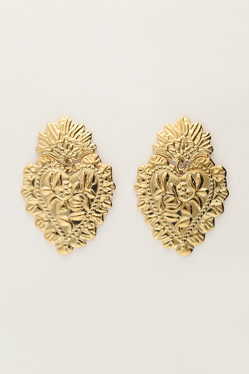 Pendientes Mexican heart