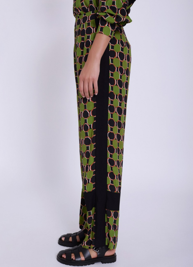 Pantalón estampado geométrico