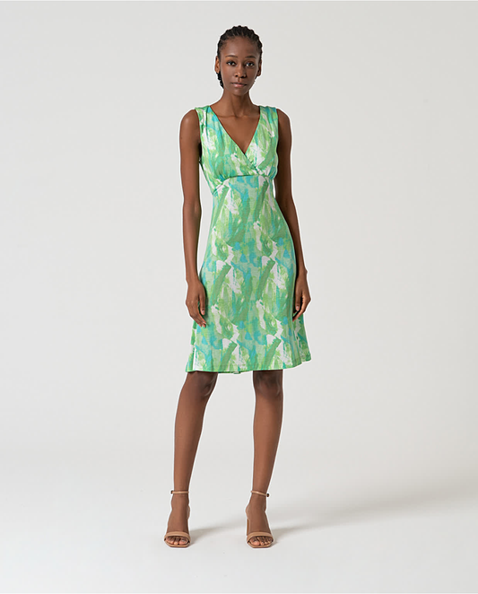 Vestido corto estampado