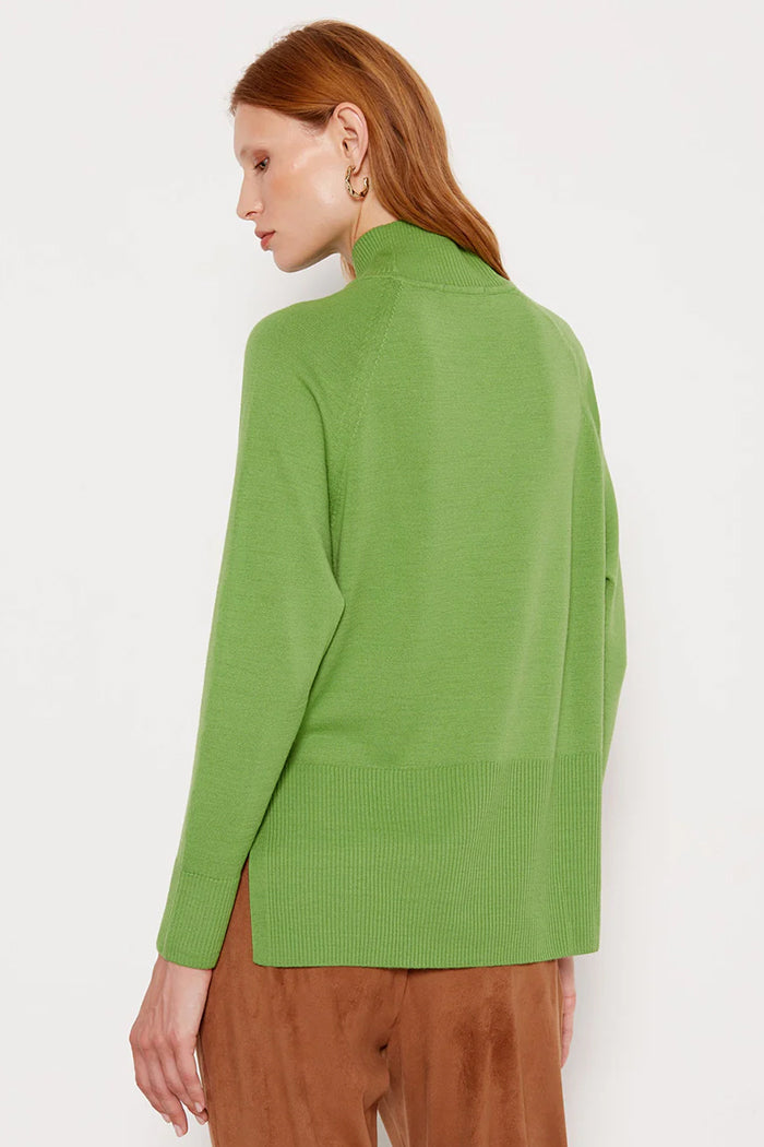 Pull basique vert 