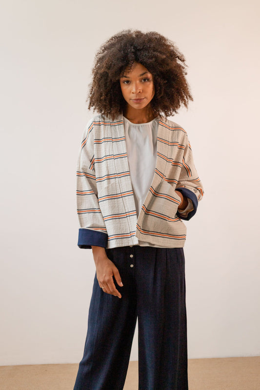 Kimono de rayas